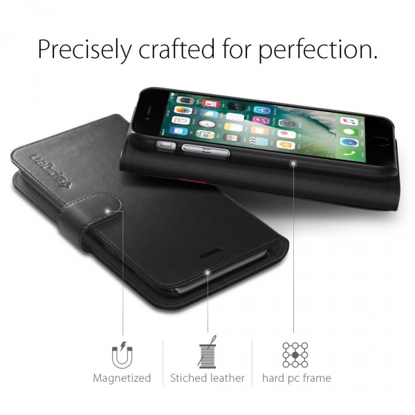 Spigen iPhone 7 Plus Case Wallet S-Black