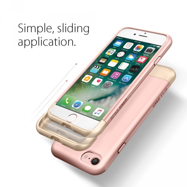 Spigen iPhone 7 Case Style Armor-Rose Gold
