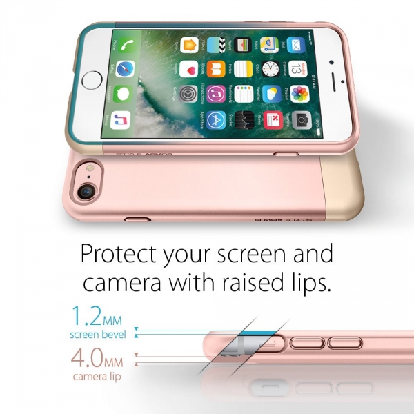 Spigen iPhone 7 Case Style Armor-Rose Gold