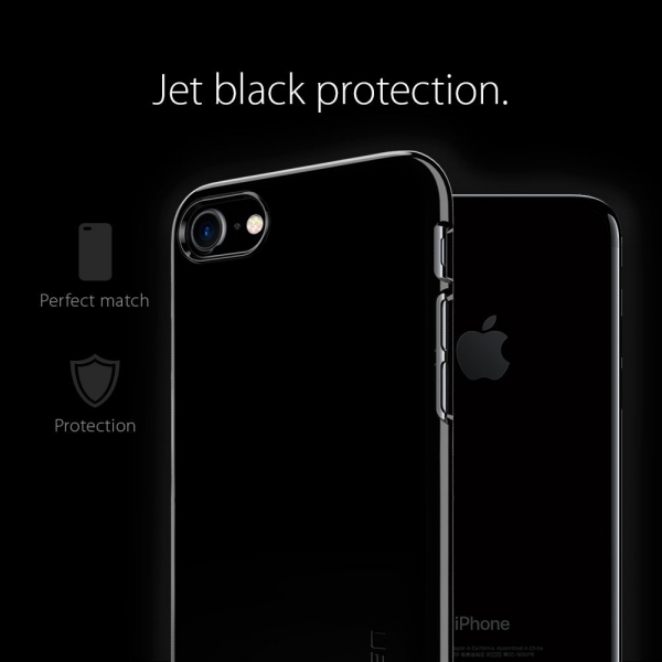 Spigen iPhone 7 Thin Fit Klf-Jet Black