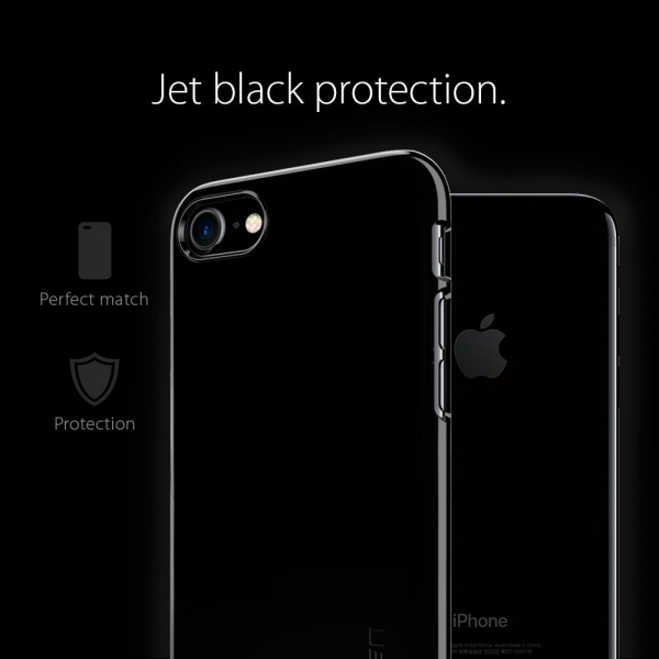 Spigen iPhone 7 Thin Fit K�l�f-Jet Black