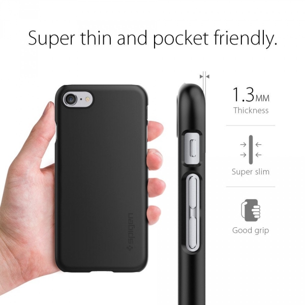 Spigen iPhone 7 Thin Fit K�l�f-Black