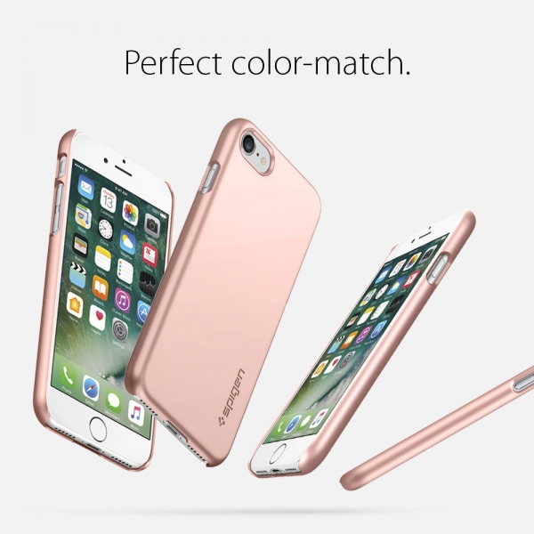 Spigen iPhone 7 Thin Fit Klf-Rose Gold