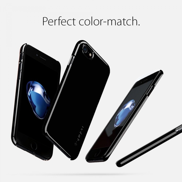 Spigen iPhone 7 Thin Fit K�l�f-Jet Black