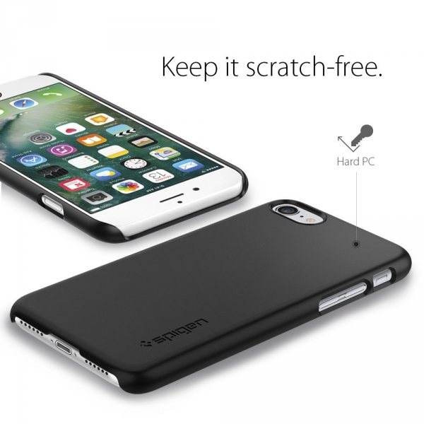 Spigen iPhone 7 Thin Fit K�l�f-Black