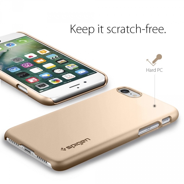 Spigen iPhone 7 Thin Fit K�l�f-Champagne Gold