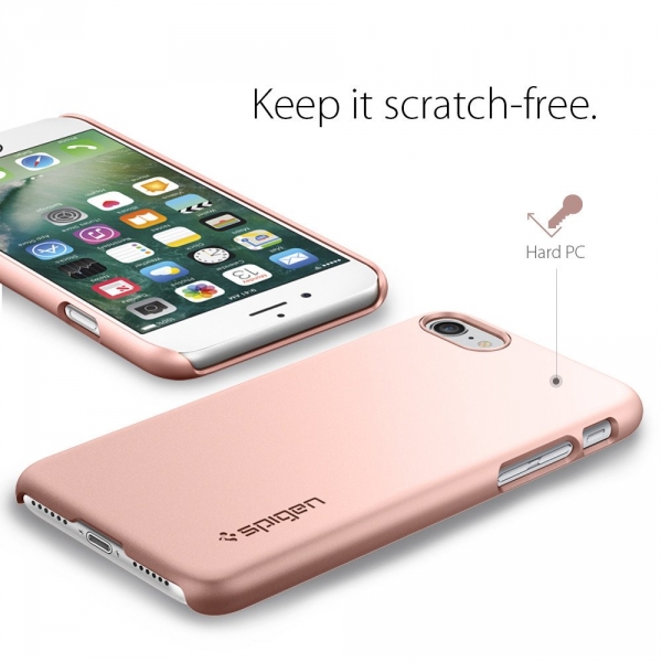 Spigen iPhone 7 Thin Fit Klf-Rose Gold