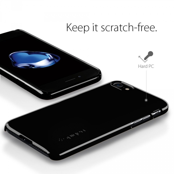 Spigen iPhone 7 Thin Fit K�l�f-Jet Black