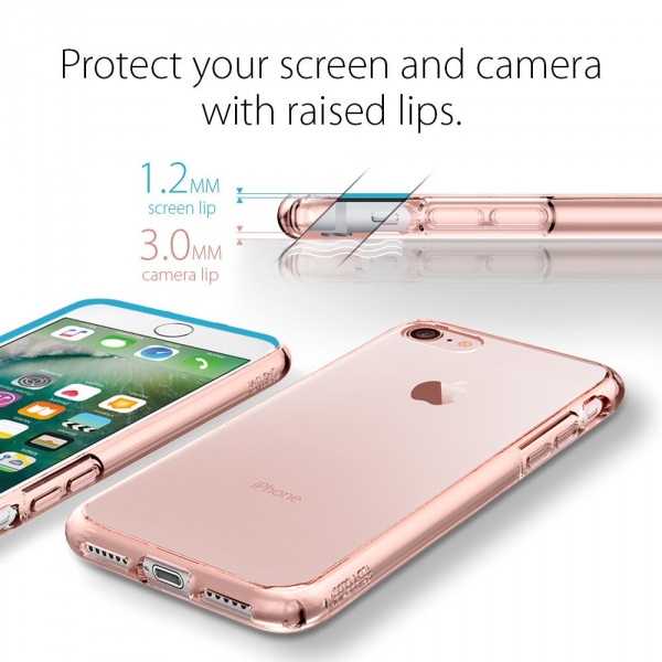 Spigen iPhone 7 Case Ultra Hybrid-Rose Crystal