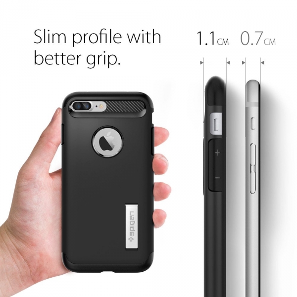 Spigen iPhone 7 Plus Slim Armor Klf-Black