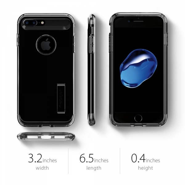 Spigen iPhone 7 Plus Slim Armor Klf-Jet Black