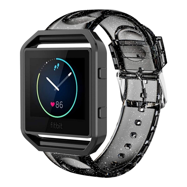 iiteeology Fitbit Blaze Simli Kay-Black