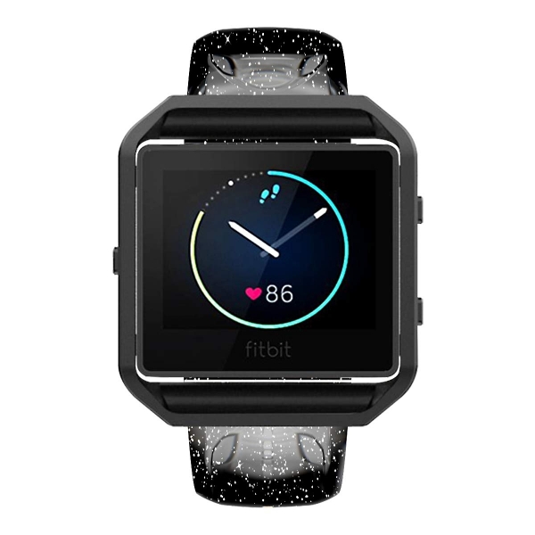 iiteeology Fitbit Blaze Simli Kay-Black