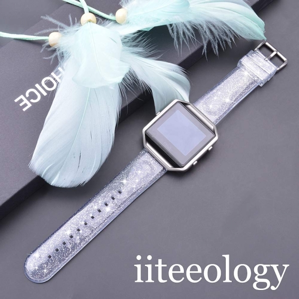 iiteeology Fitbit Blaze Simli Kay-Silver