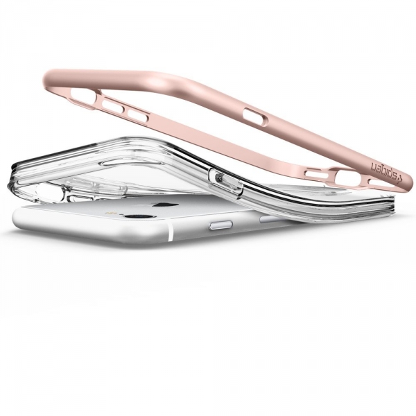 Spigen iPhone 7 Case Crystal Hybrid-Rose Gold