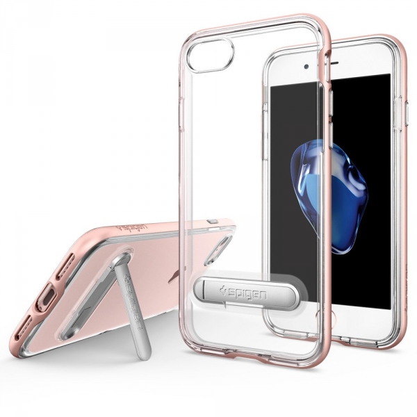 Spigen iPhone 7 Case Crystal Hybrid-Rose Gold