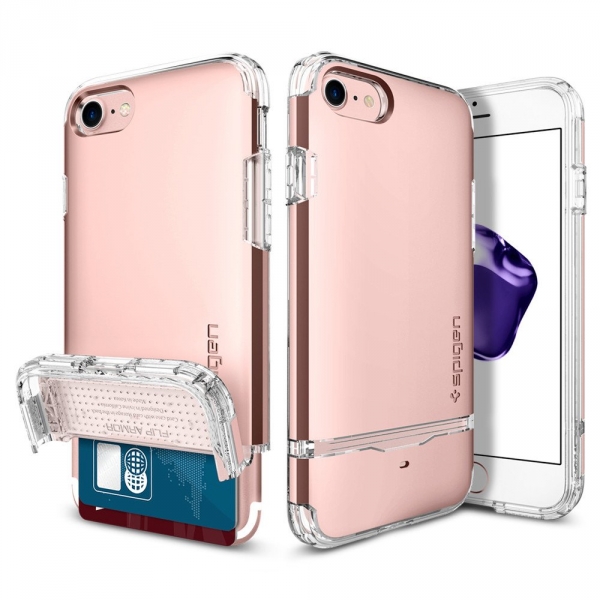 Spigen iPhone 7 Case Flip Armor-Rose Gold