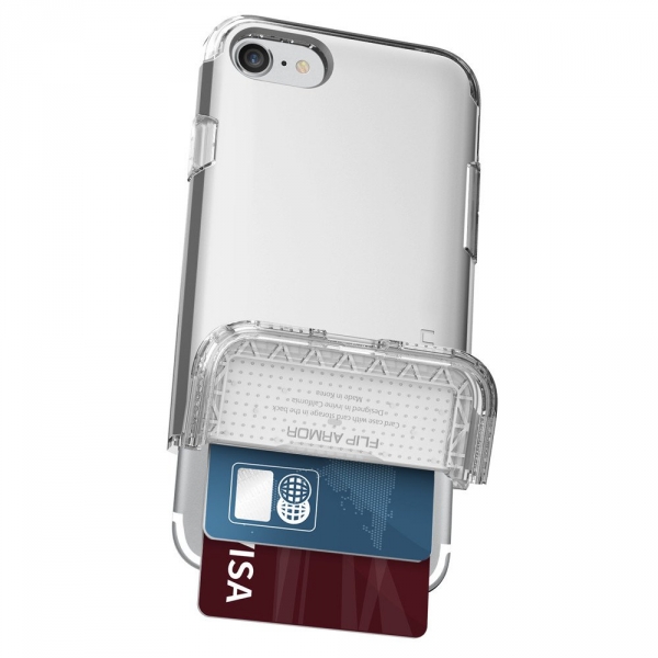 Spigen iPhone 7 Case Flip Armor-Satin Silver