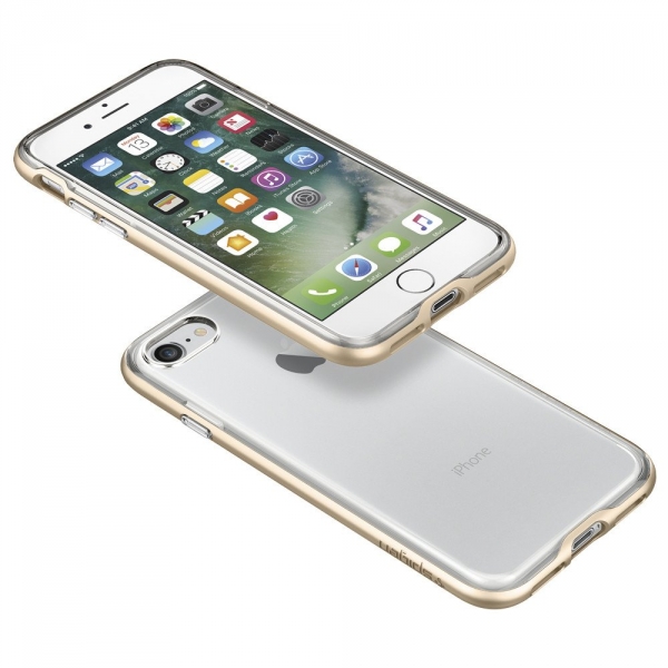 Spigen iPhone 7 Case Neo Hybrid Crystal-Champagne Gold