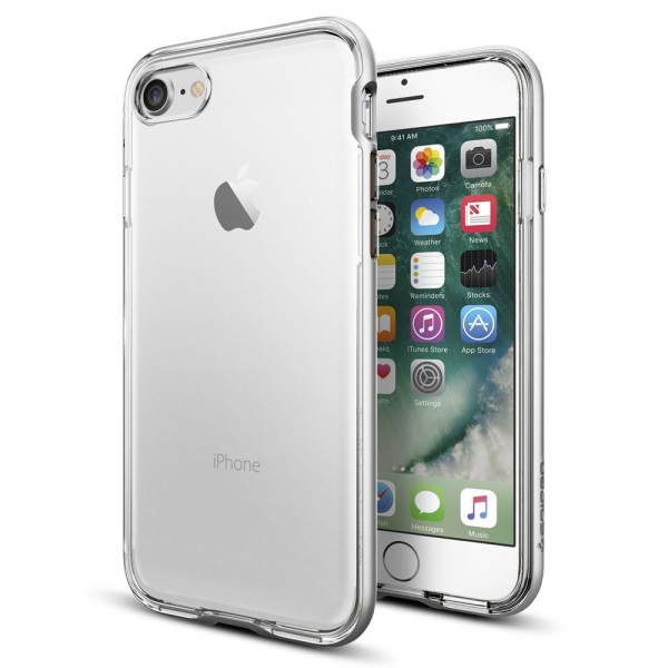 Spigen iPhone 7 Case Neo Hybrid Crystal-Satin Silver