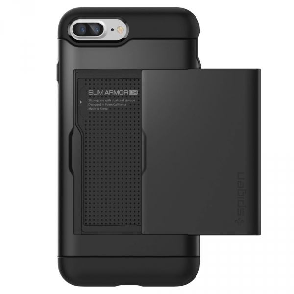 Spigen iPhone 7 Plus Slim Armor CS K�l�f-Black