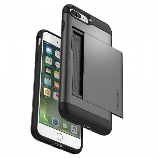 Spigen iPhone 7 Plus Slim Armor CS K�l�f-Gunmetal