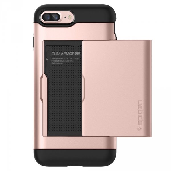 Spigen iPhone 7 Plus Slim Armor CS K�l�f-Rose Gold