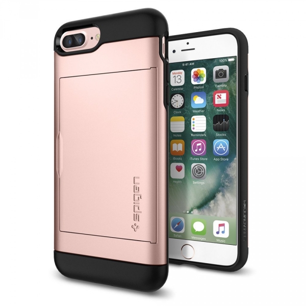 Spigen iPhone 7 Plus Slim Armor CS K�l�f-Rose Gold