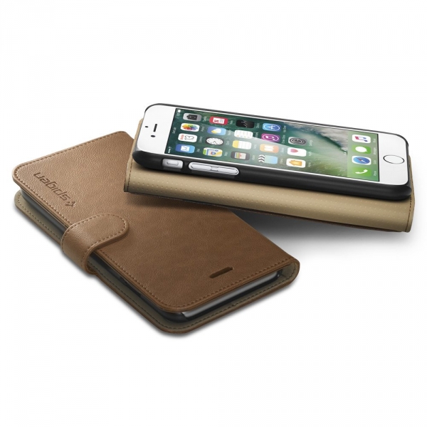 Spigen iPhone 7 Plus Case Wallet S-Brown