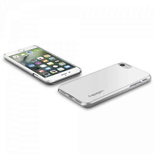 Spigen iPhone 7 Thin Fit K�l�f-Satin Silver
