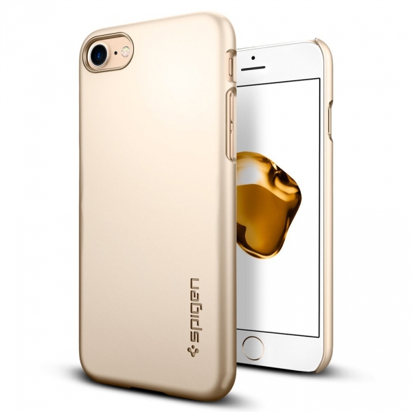 Spigen iPhone 7 Plus Thin Fit Klf-Champagne Gold