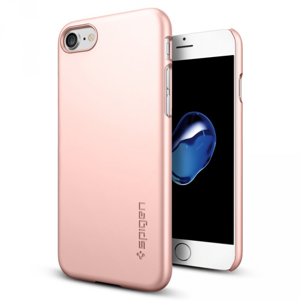Spigen iPhone 7 Thin Fit K�l�f-Rose Gold