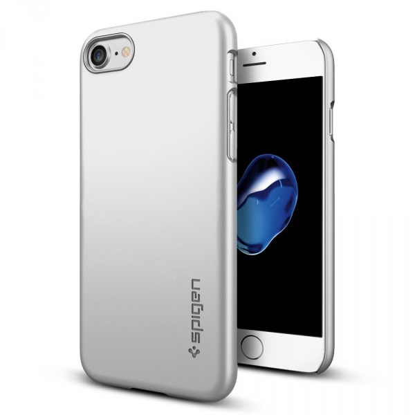 Spigen iPhone 7 Thin Fit K�l�f-Satin Silver