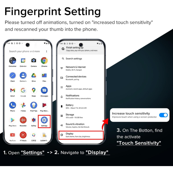 ivoler Google Pixel 11 Ekran Koruyucu (3 Adet)
