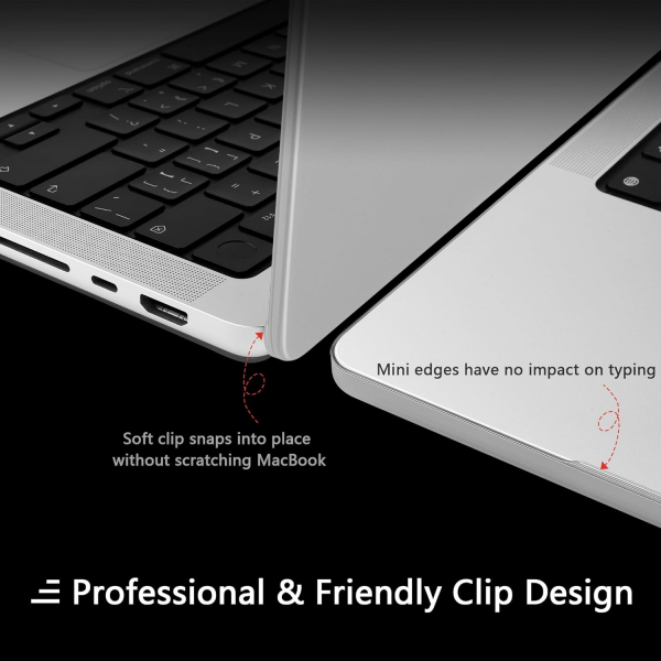TWOLSKOO MacBook Pro M1/M4 Uyumlu Klf (14 in)-Matte Grey