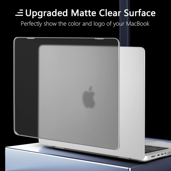 TWOLSKOO MacBook Pro M1/M4 Uyumlu Klf (14 in)-Matte Grey