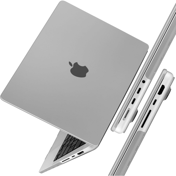 TWOLSKOO MacBook Pro M1/M4 Uyumlu Klf (14 in)-Matte Grey