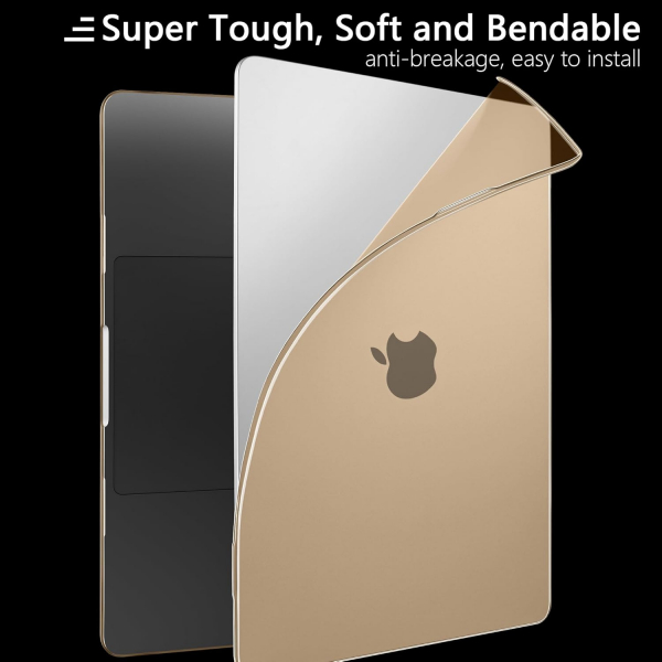 TWOLSKOO MacBook Pro M1/M4 Uyumlu Klf (14 in)-Matte Gold