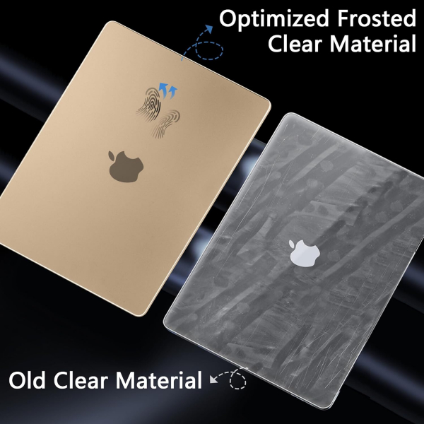 TWOLSKOO MacBook Pro M1/M4 Uyumlu Klf (14 in)-Matte Gold