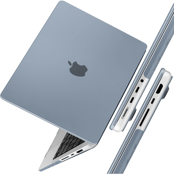 TWOLSKOO MacBook Pro M1/M4 Uyumlu Klf (14 in)-Matte Blue