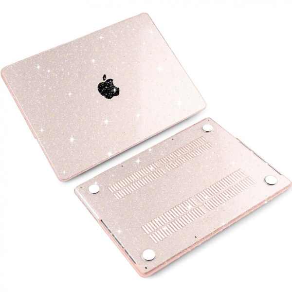 TWOLSKOO MacBook Pro M1/M4 Uyumlu Klf (14 in)-Glitter Starlight