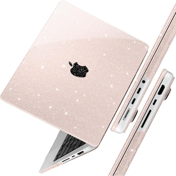 TWOLSKOO MacBook Pro M1/M4 Uyumlu Klf (14 in)-Glitter Starlight