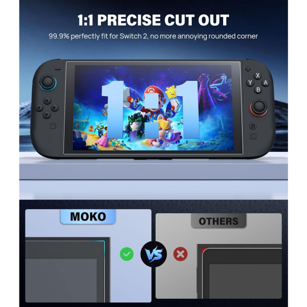 MoKo Nintendo Switch 2 Ekran Koruyucu(4 Adet)