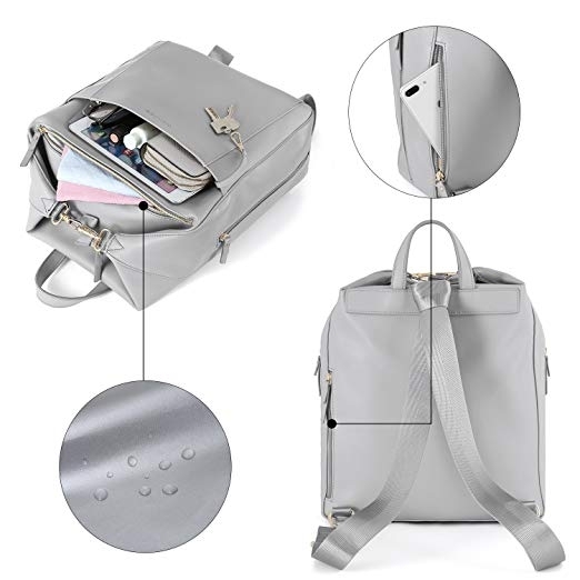 mommore PU Deri Bebek Bakm antas-Gray