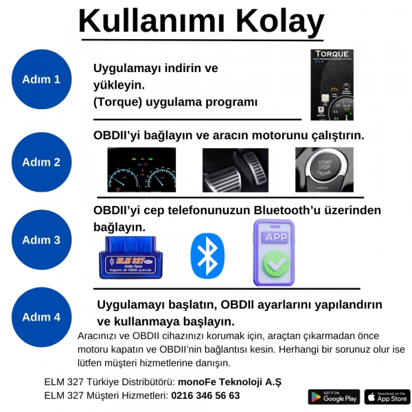 monoFe ELM 327 V2.1 (Tek ip)