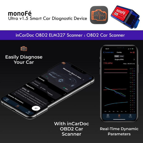 monoFe inCarDoc Ultra v1.5 OBD 2 Ara� Tan� Cihaz�