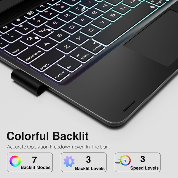 pekarejue iPad 10.Nesil Klavyeli Klf (10.9 in)-Black
