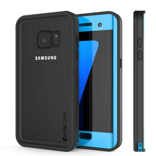 punkcase Galaxy S7 Edge Extreme Serisi Su Geirmez Klf-Light Blue