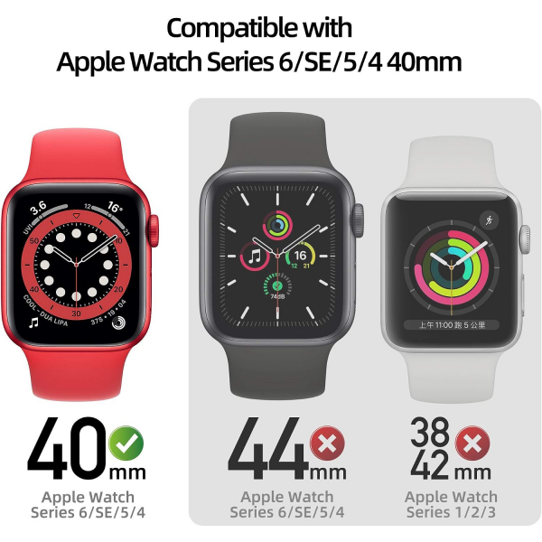 pzoz Apple Watch 4 Ekran Koruyucu Bumper K�l�f (40mm)-Silver