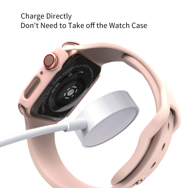 pzoz Apple Watch 4 Koruyucu Klf (40mm)-Pink